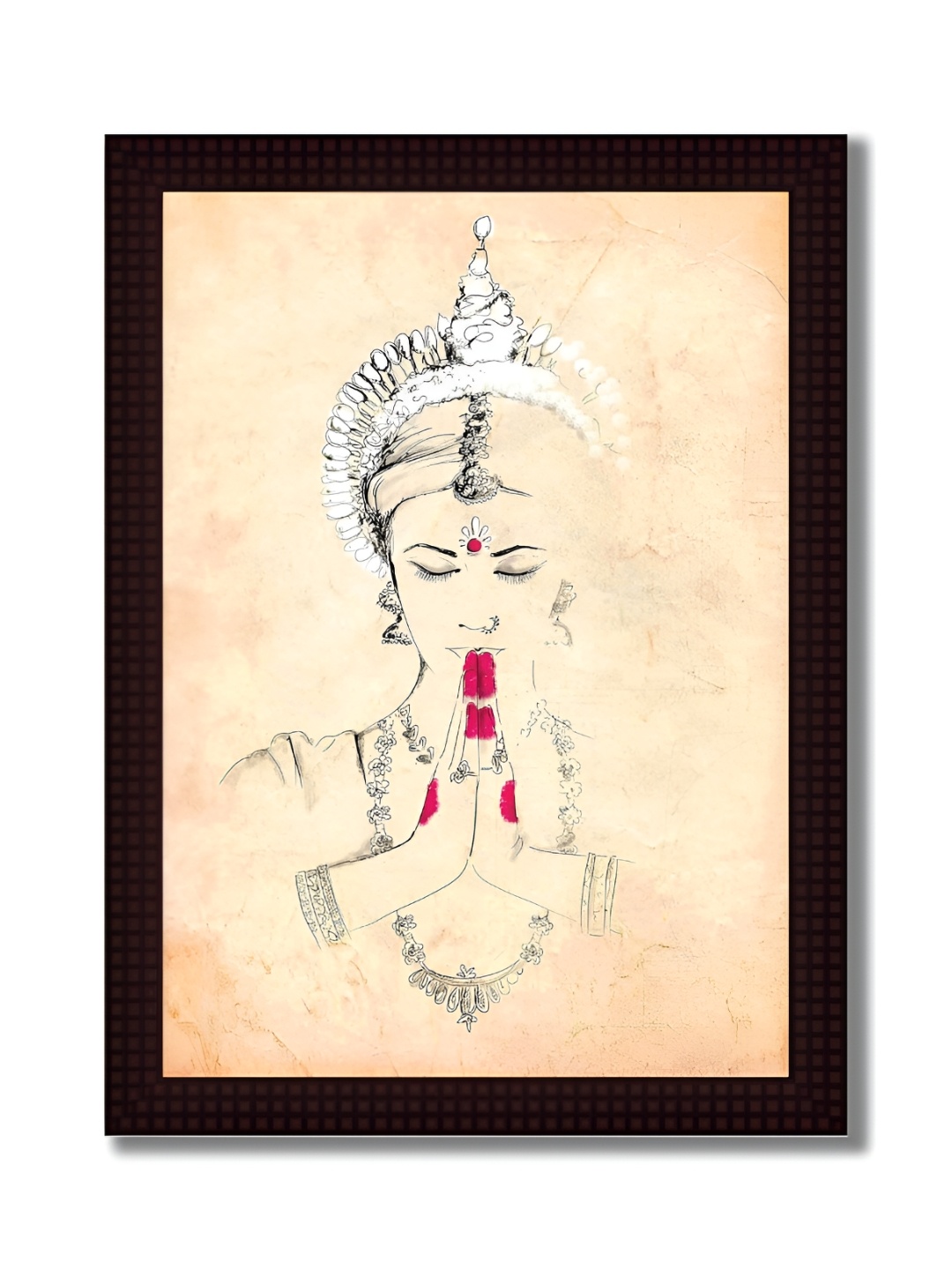 

Tamatina Beige & Red 1 Piece Canvas Other Wall Paintings