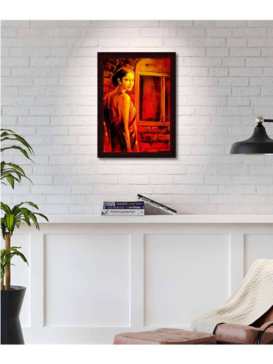 Tamatina Red & Yellow 1 Piece Canvas Other Wall Paintings