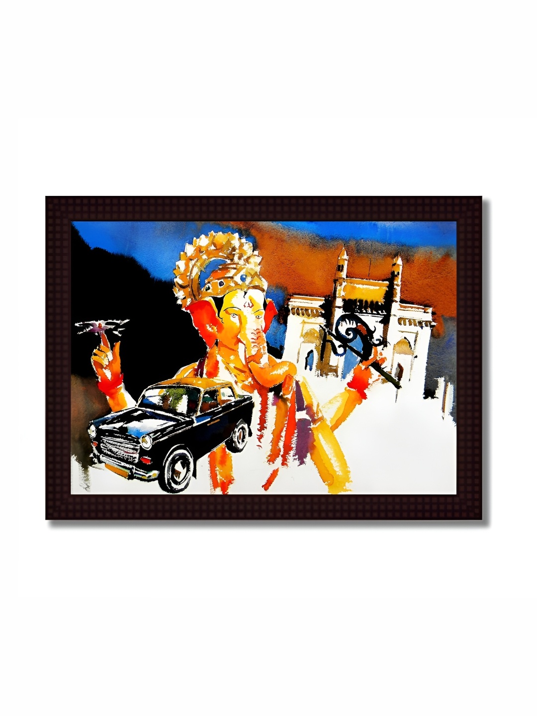 

Tamatina Yellow & Blue 1 Piece Canvas Religious Wall Paintings