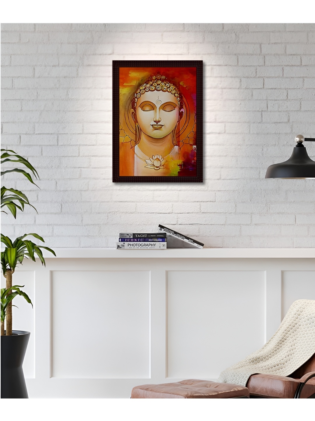 

Tamatina Red & Brown Printed Wooden Framed Wall Art