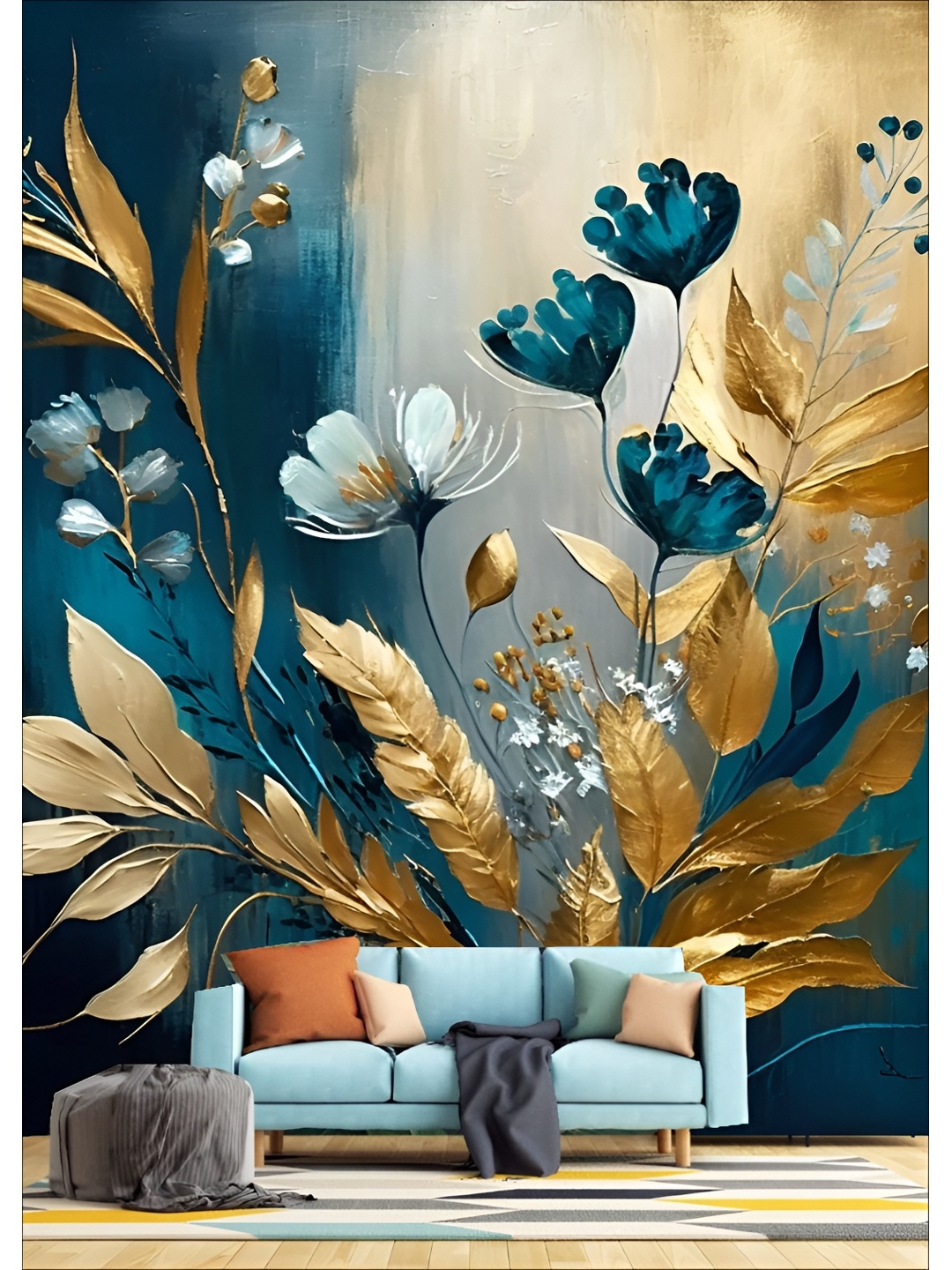 

Aura Green & Beige Printed Self-Adhesive Wall Sicker