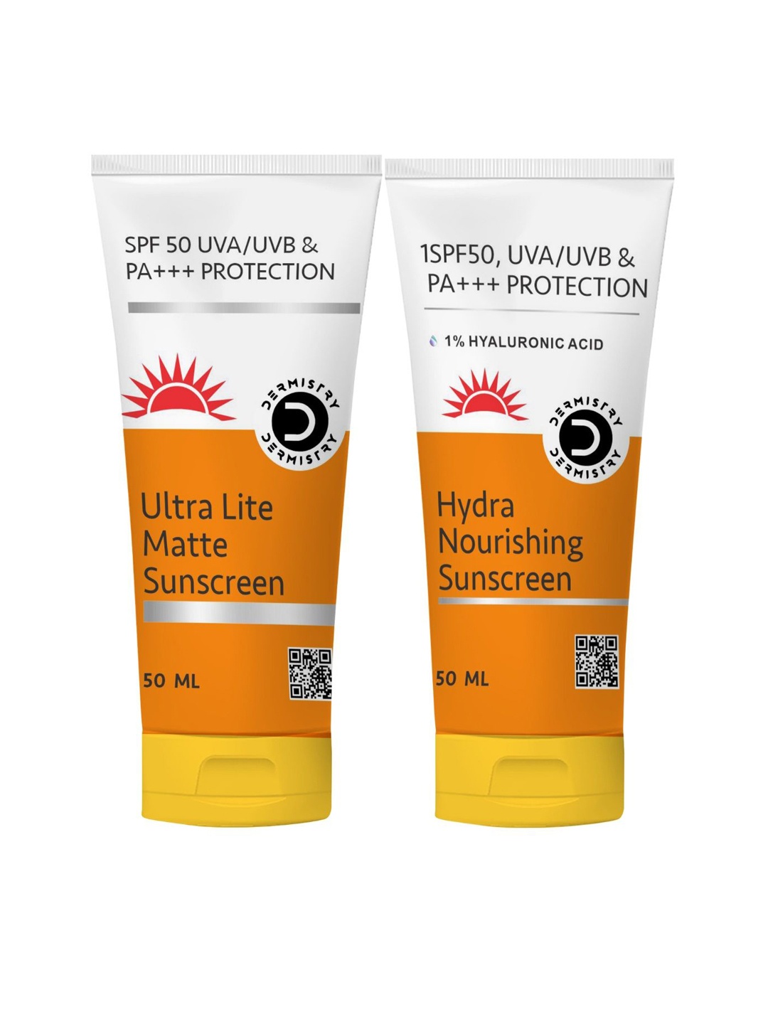 

Vigini Dermistry Ultra Lite Matte Hydra Nourishing Sunscreen SPF50- 50ml Each, White