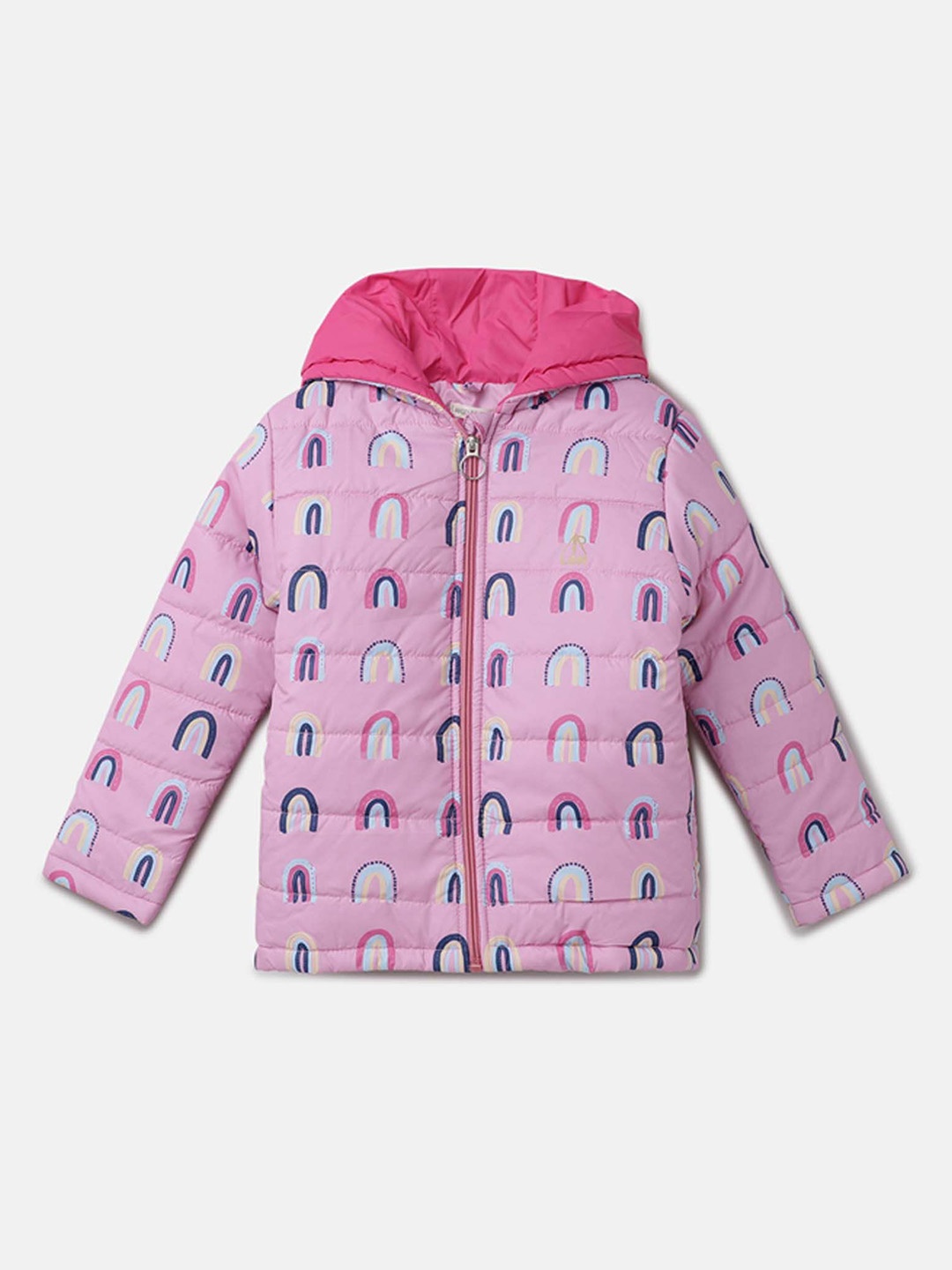 

Angel & Rocket Girls Windcheater Padded Jacket with Patchwork, Pink