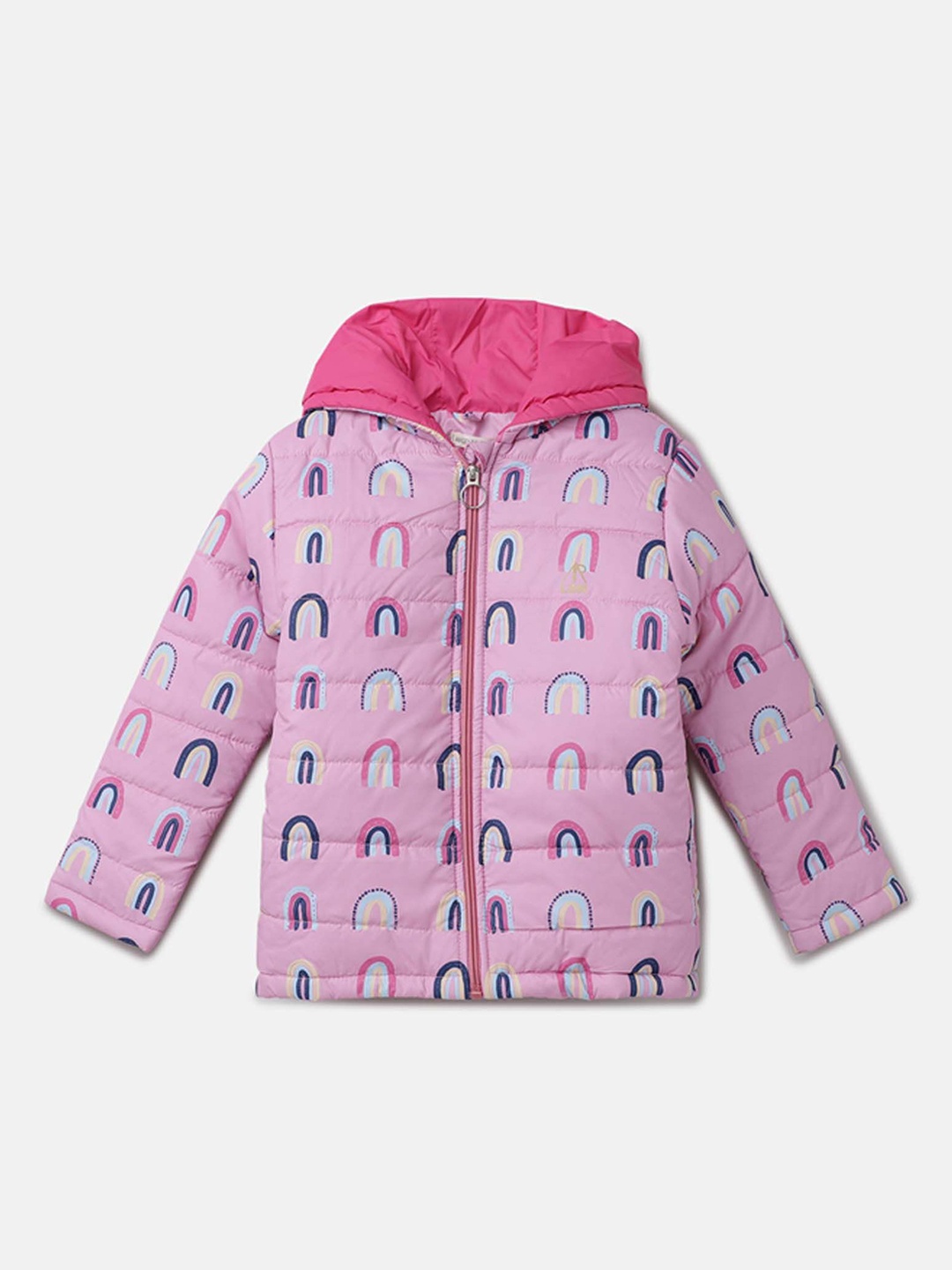 

Angel & Rocket Girls Windcheater Padded Jacket with Patchwork, Pink