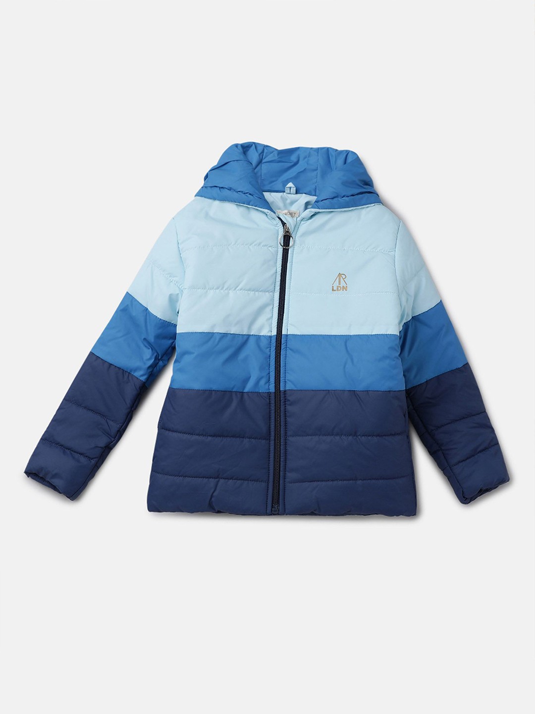 

Angel & Rocket Girls Colourblocked Windcheater Padded Jacket, Blue