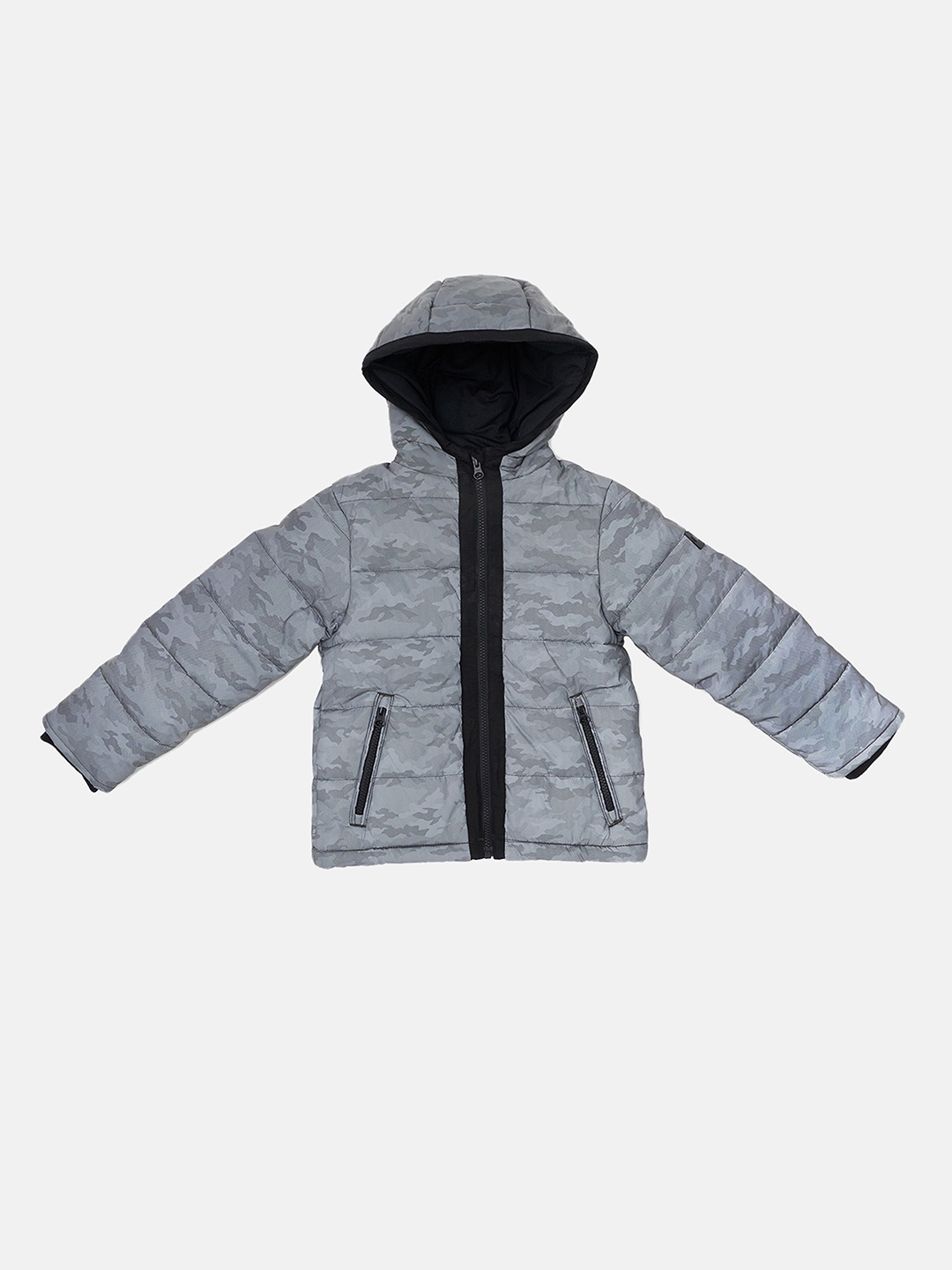 

Angel & Rocket Boys Floral Checked Windcheater Crop Tailored Jacket, Silver