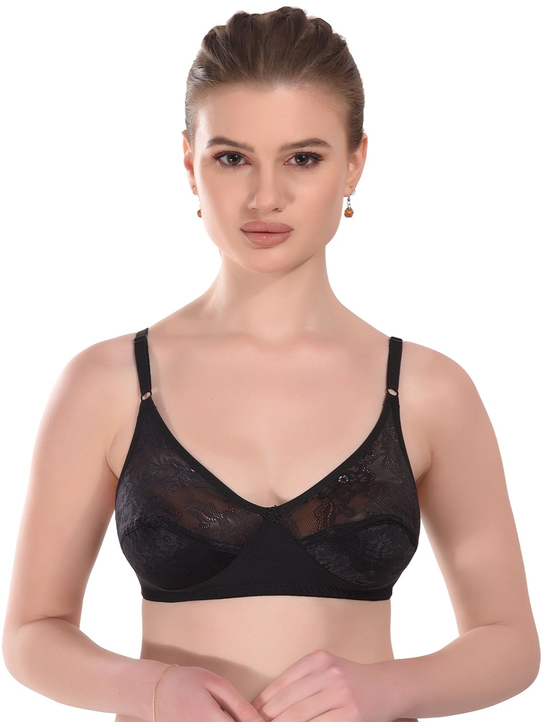 

new blue eyes Bra Full Coverage, Black