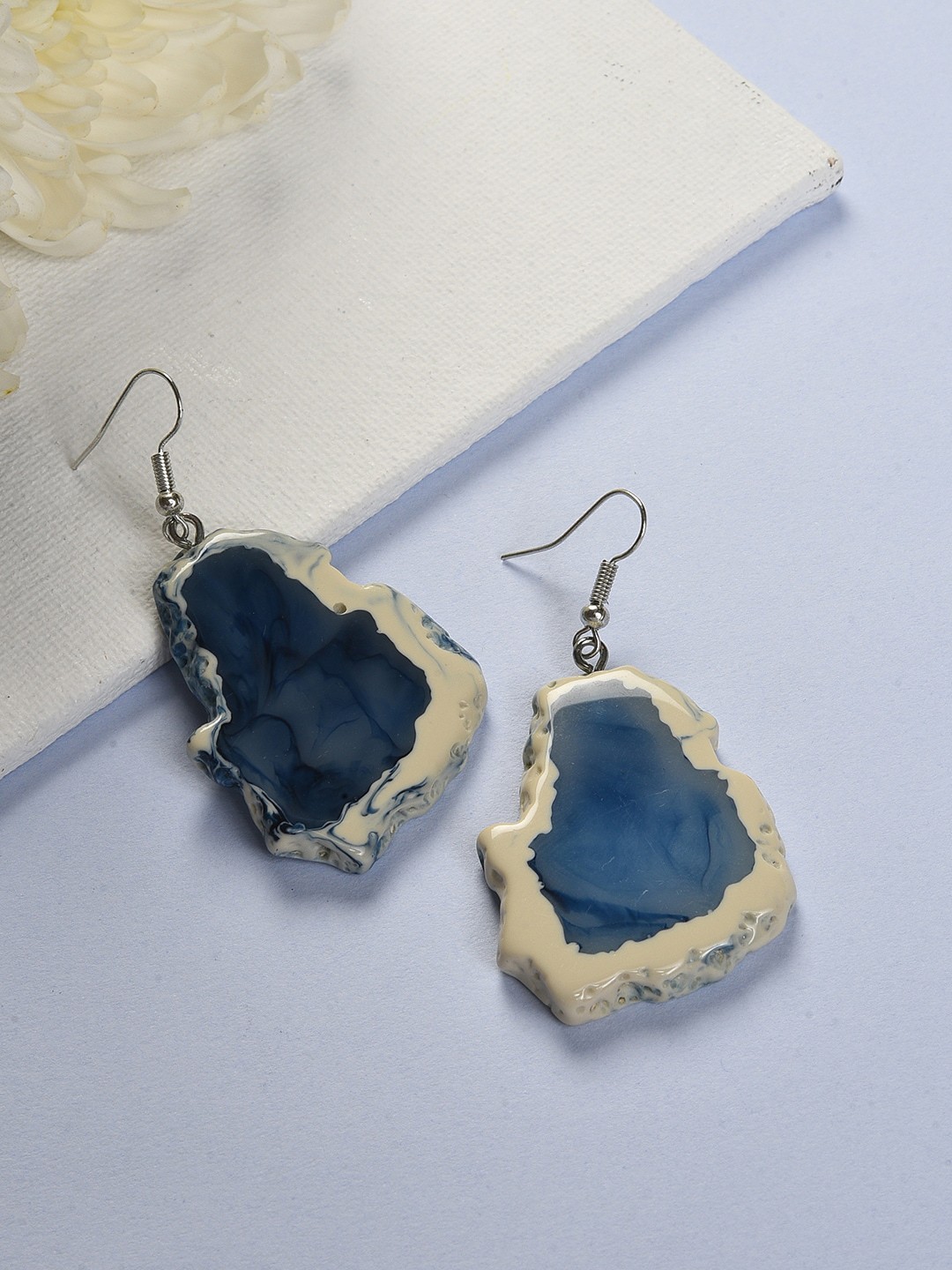 

SOHI Contemporary Drop Earrings, Blue