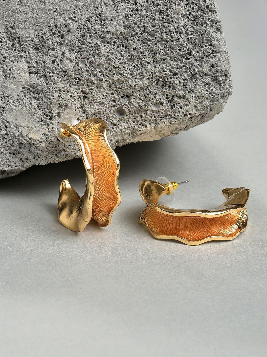 

SOHI Contemporary Half Hoop Earrings, Gold