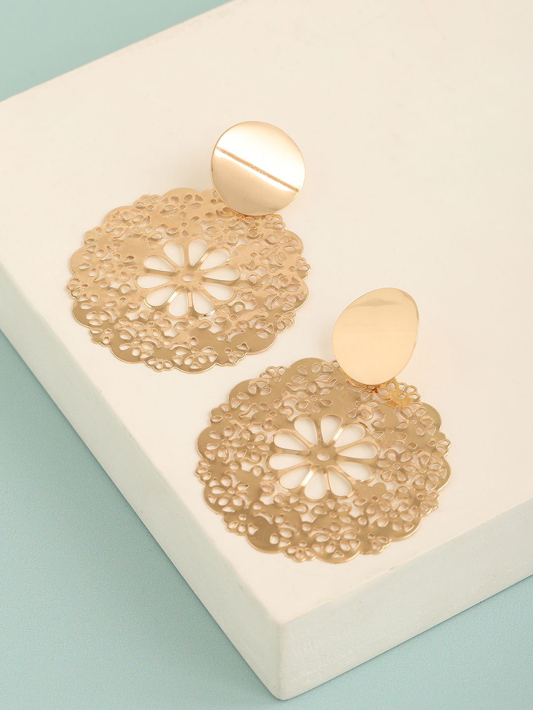 

SOHI Contemporary Drop Earrings, Gold