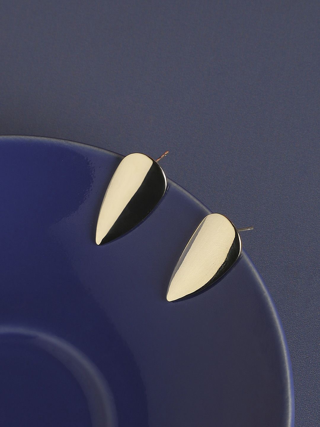 

SOHI Contemporary Studs Earrings, Gold