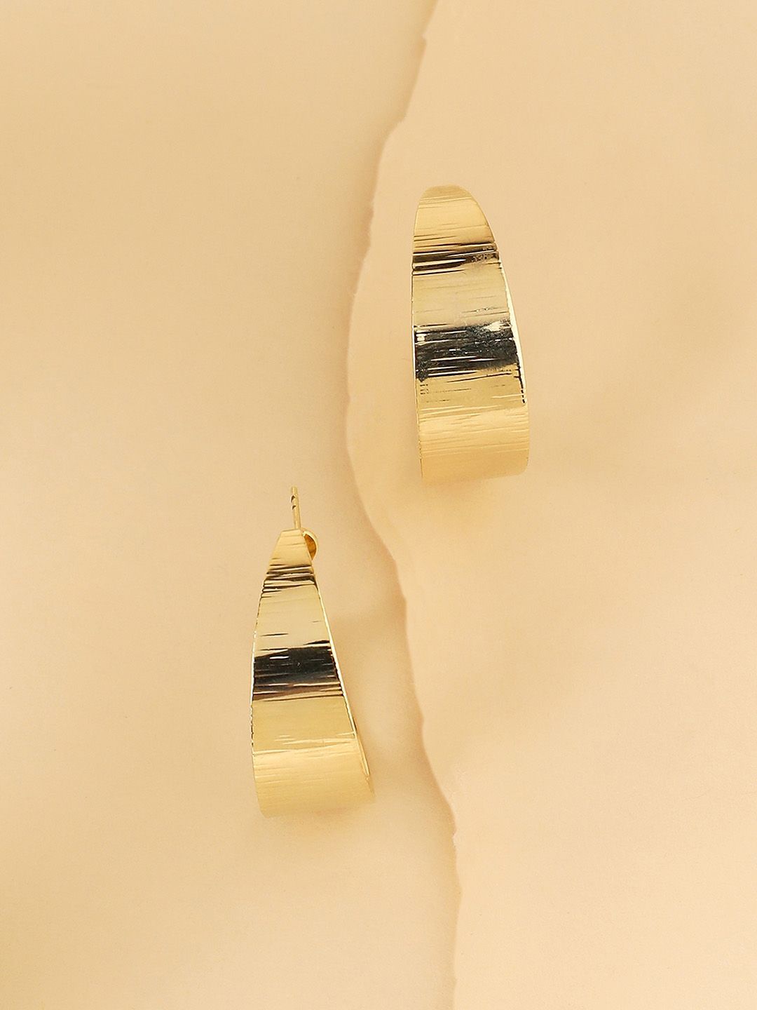 

SOHI Contemporary Hoop Earrings, Gold