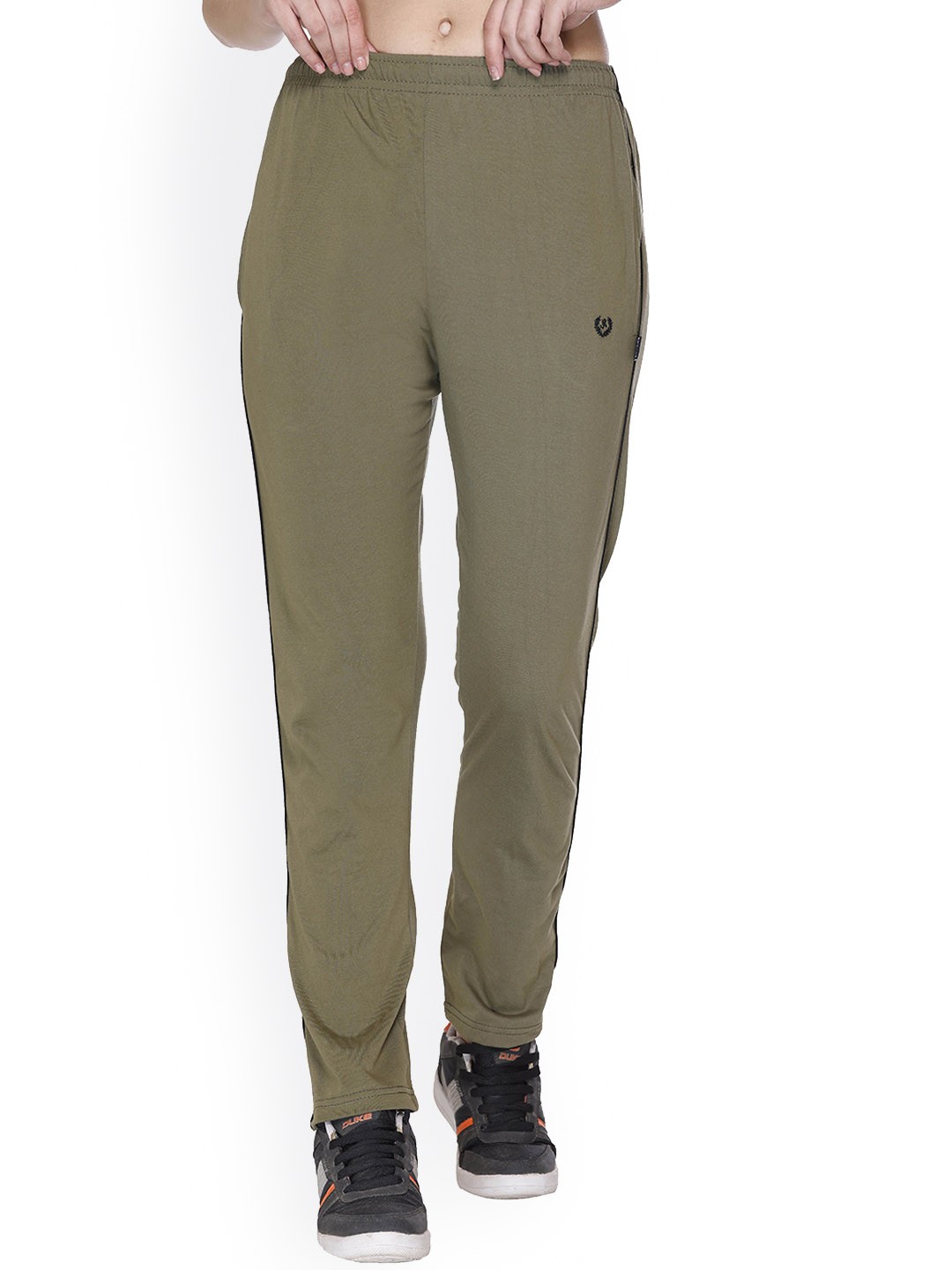 

Colors and Blends Women Cotton Track Pants, Olive