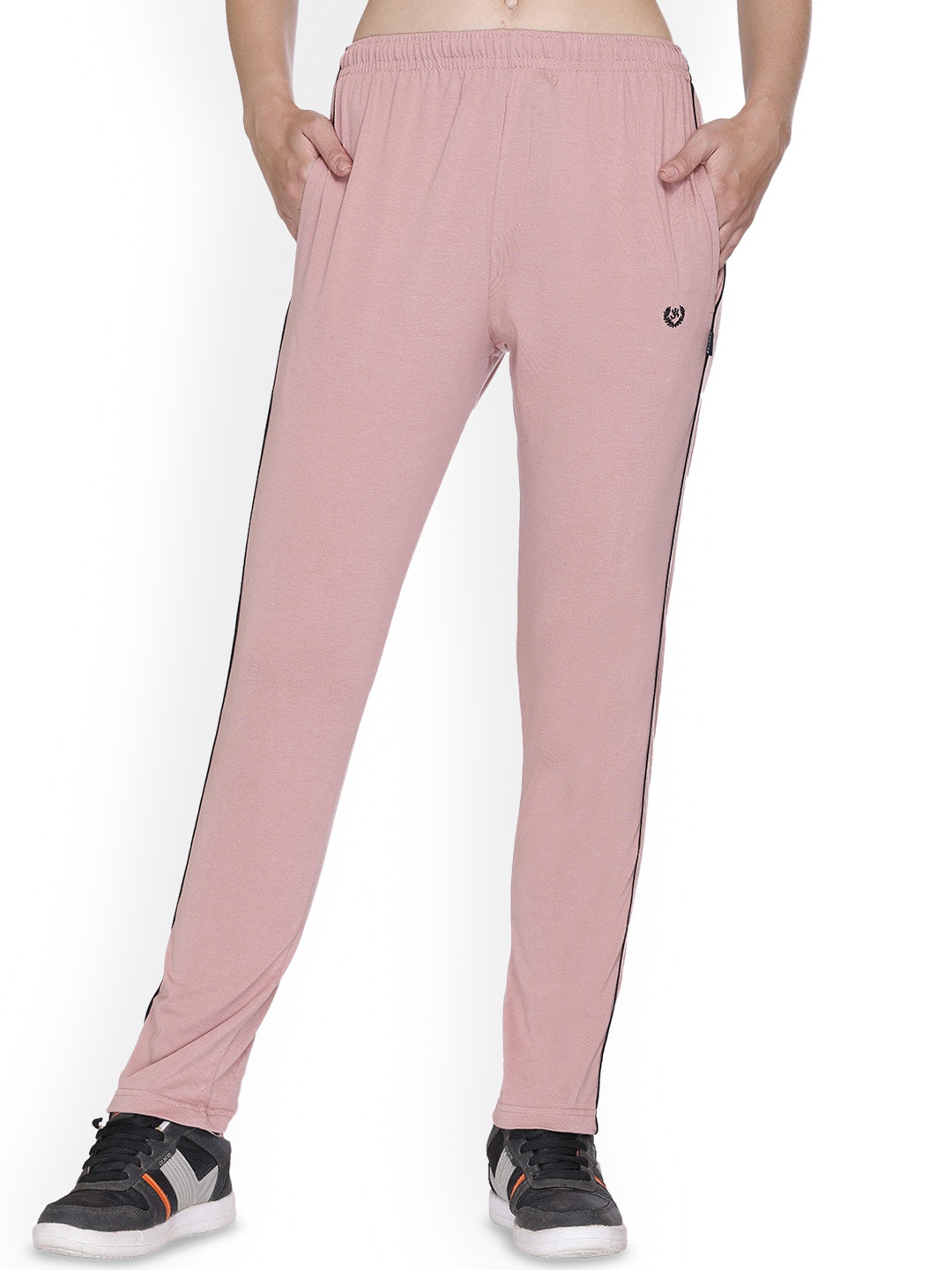 

Colors and Blends Women Cotton Track Pants, Pink
