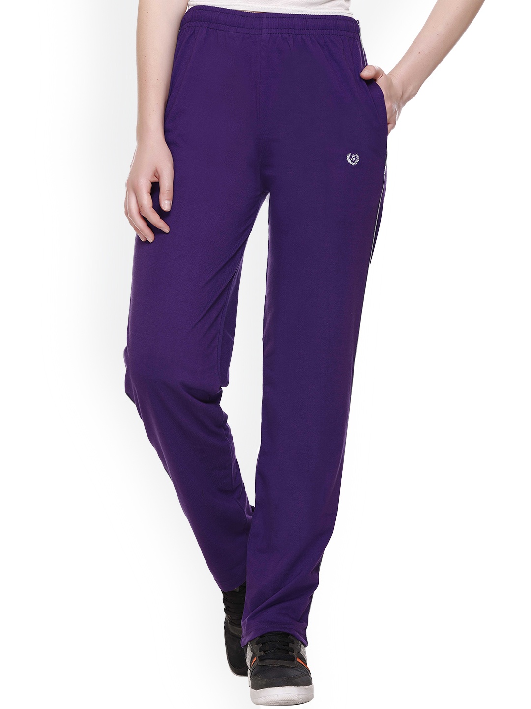 

Colors and Blends Women Cotton Track Pants, Purple