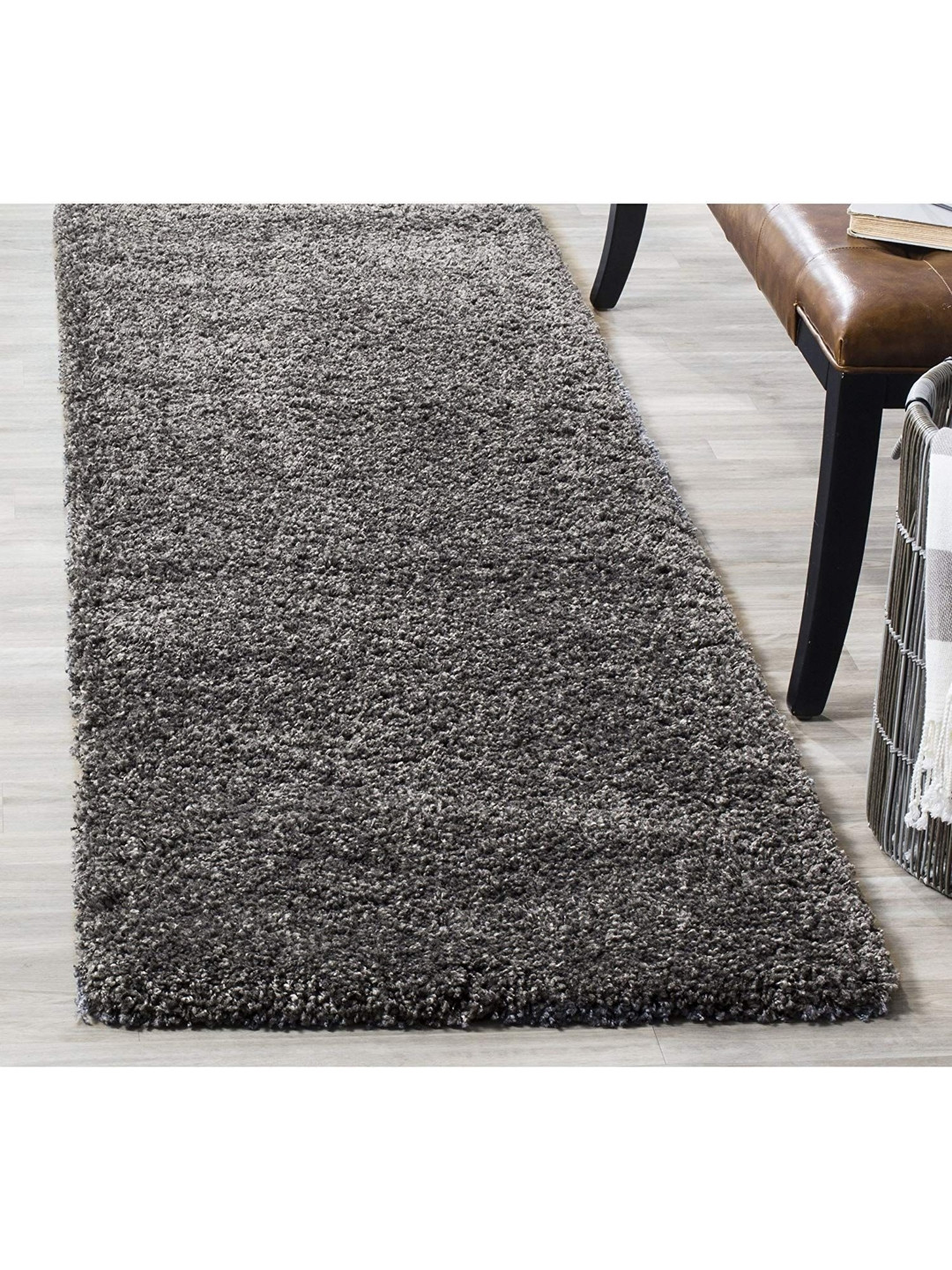 

IMRA CARPET Grey Solid Woollen Carpet