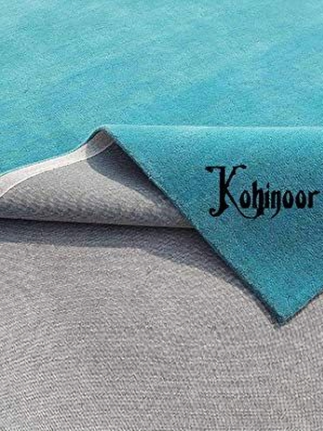 

IMRA CARPET Turquoise Blue Solid Handmade Woollen Carpet