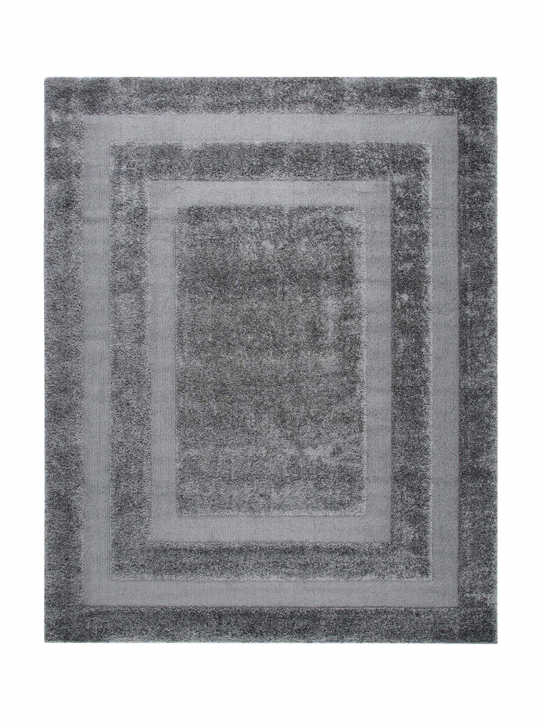 

IMRA CARPET Grey Geometric Handmade Polyester Carpet