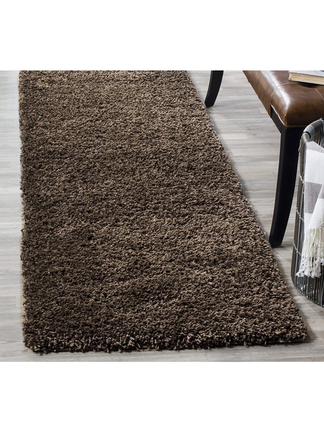 

IMRA CARPET Brown Solid Woollen Carpet