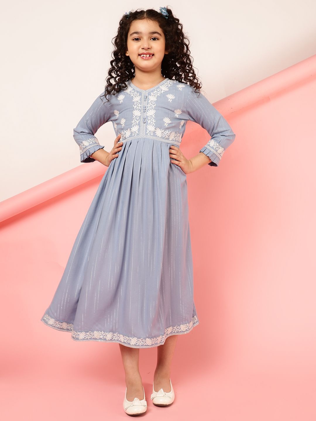 

BAESD Fit & Flare Midi Dress, Blue