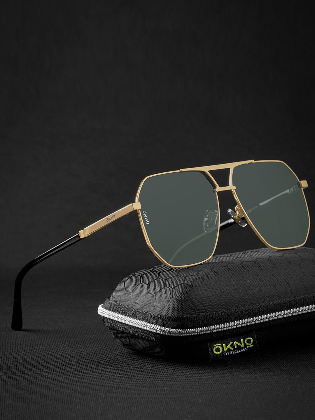 

OKNO Unisex Other Sunglasses with Polarised and UV Protected Lens, Green