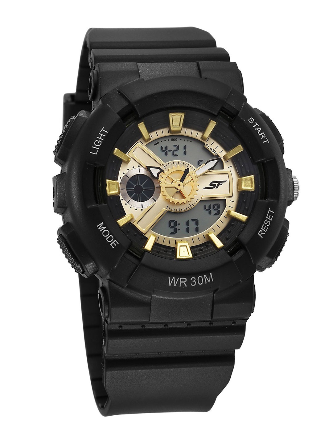 

Sonata Unisex Skeleton Dial & Straps Analogue Watch 87057PP04, Black