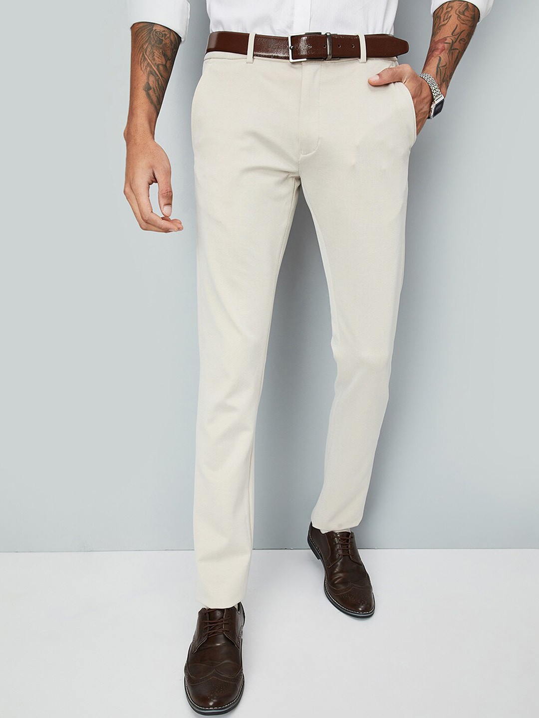 

max Men Trousers, Beige