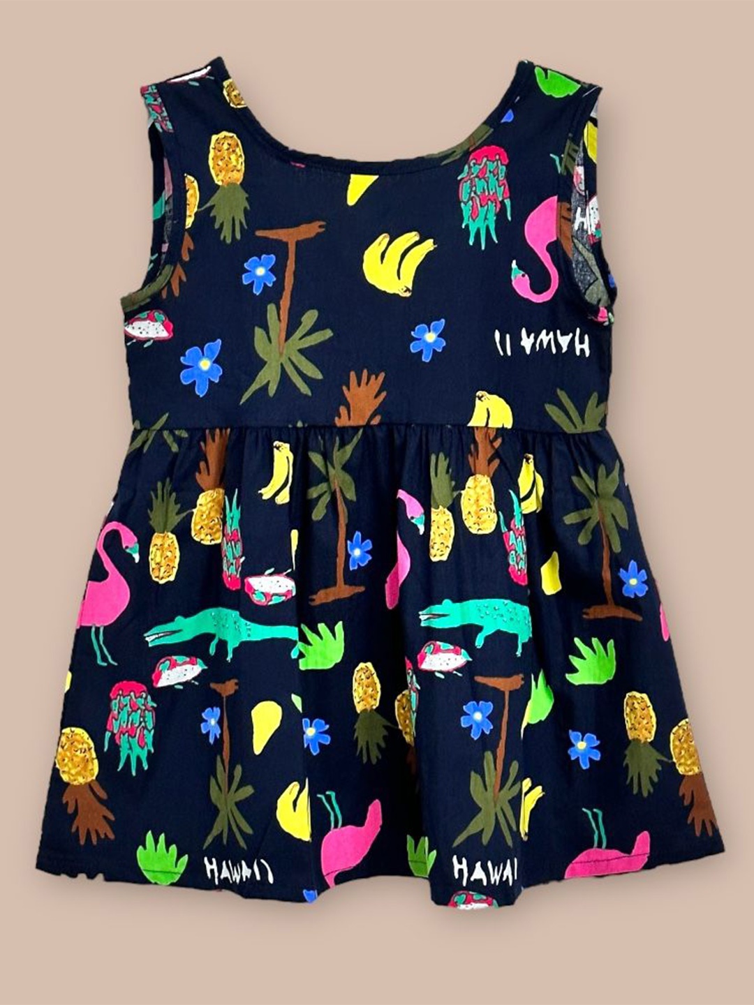 

TrendyKid Print Fit & Flare Dress, Blue