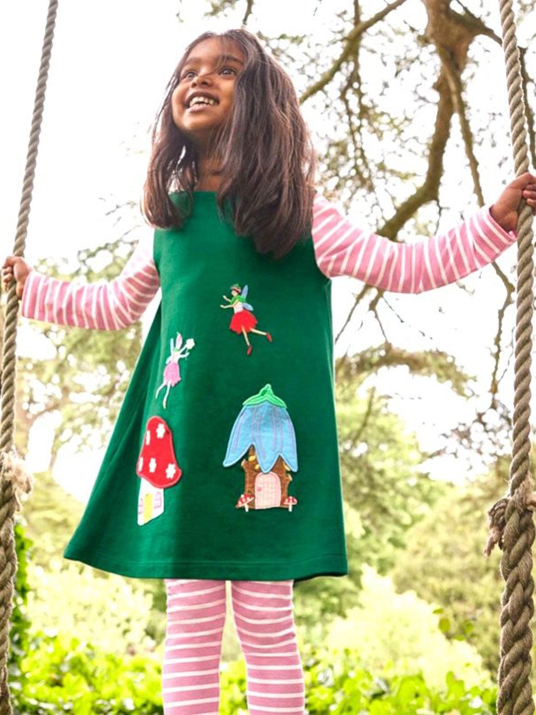 

TrendyKid A-Line Dress, Green