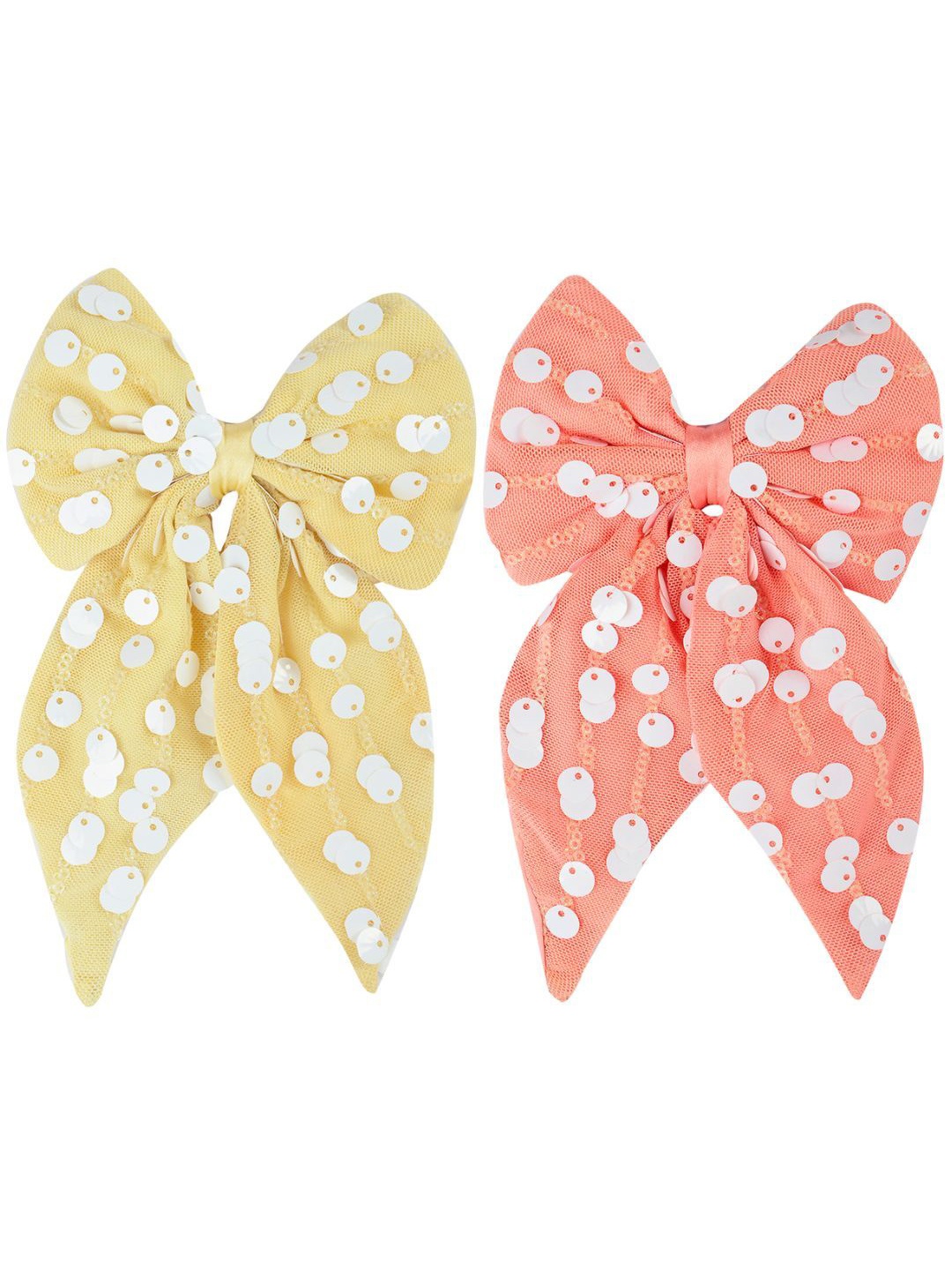 

Radhu & Kabby Women Set of 2 Embellished Alligator Hair Clip, White
