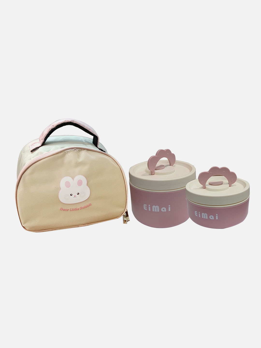 

Little Surprise Box LLP Pink 2 Pieces Stainless Steel Lunch Box & Cover