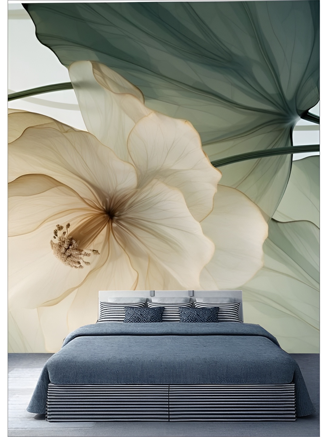 

Aura Off White & Green Self Adhesive 3D Wall Panels