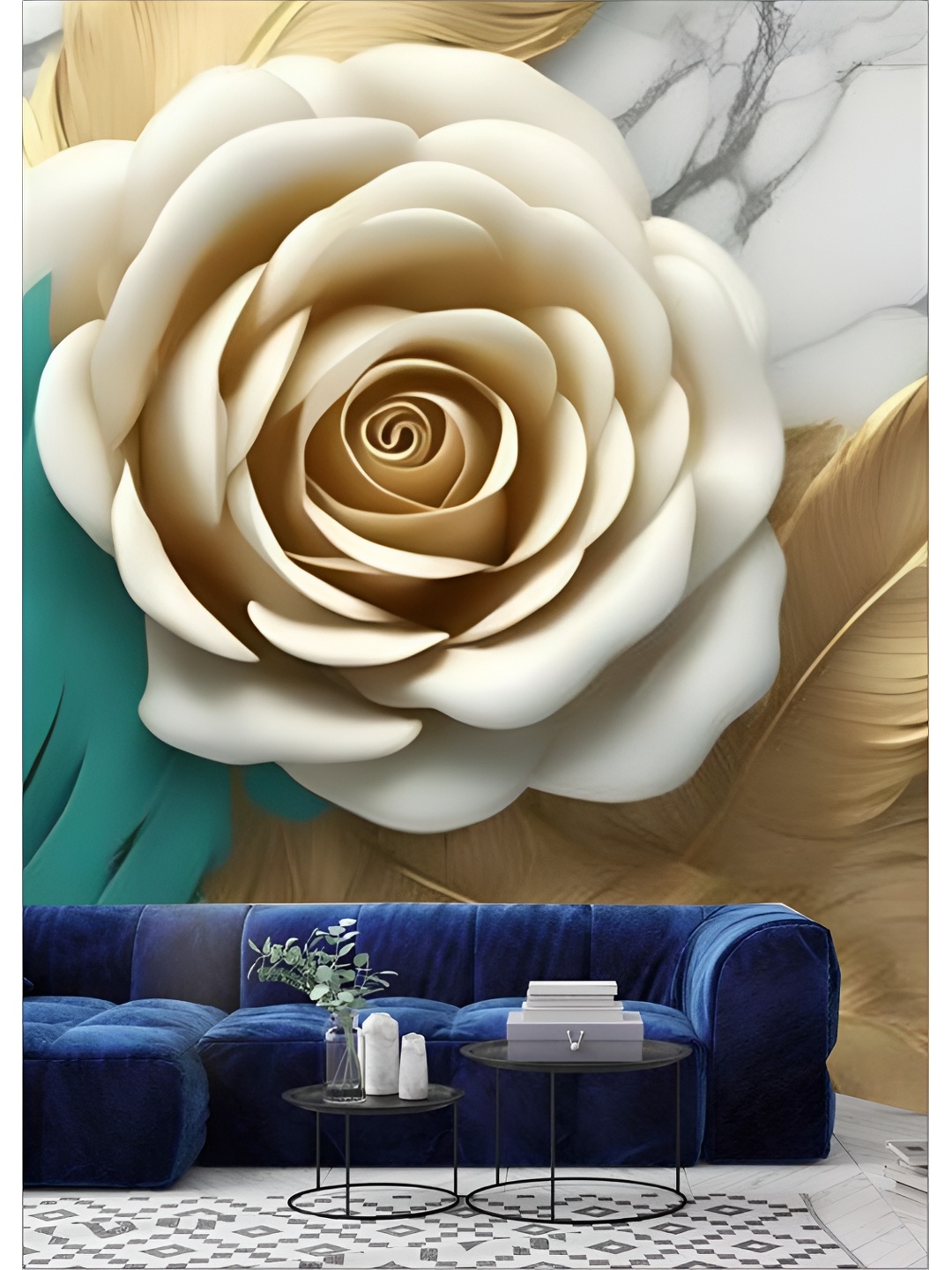 

Aura Beige & Brown 3D Printed Self Adhesive Wall Sticker