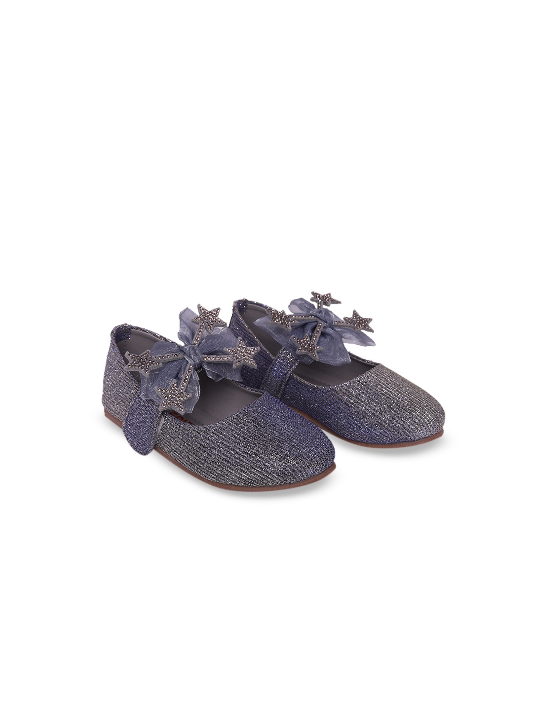 

Minesole Girls Woven Design PU Fashion, Grey