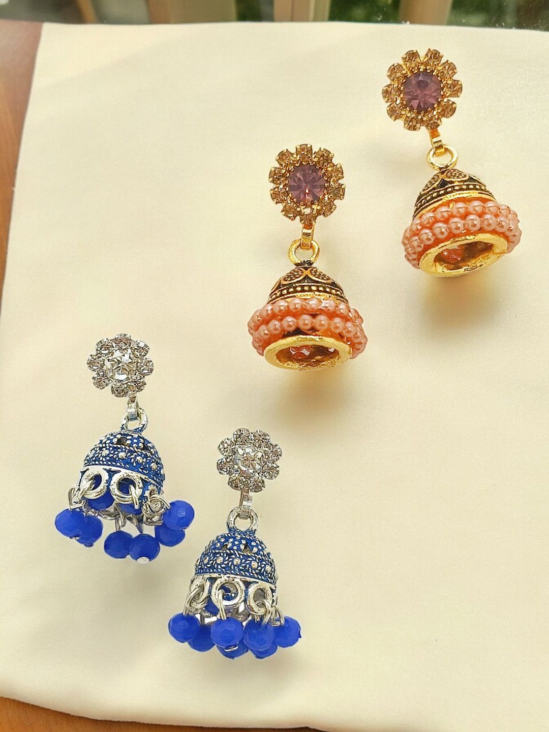 

FEMMIBELLA Circular Drop Earrings, Multi