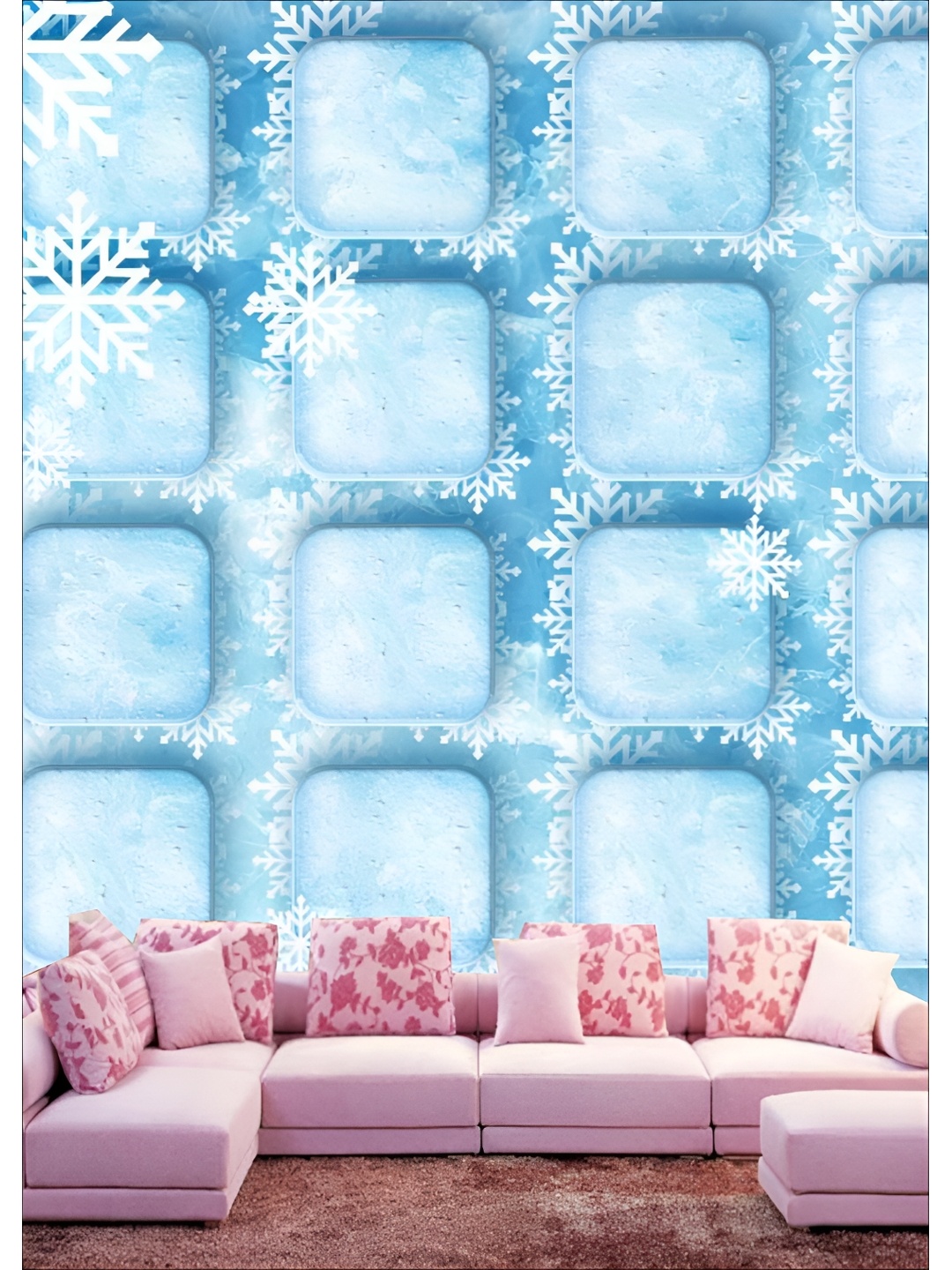 

Aura White & Blue Printed Self-Adhesive Wall Sicker