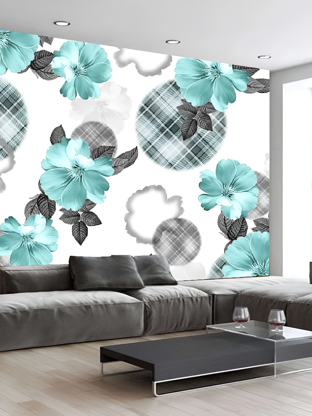 

Aura White & Green Printed Self-Adhesive Wall Sicker