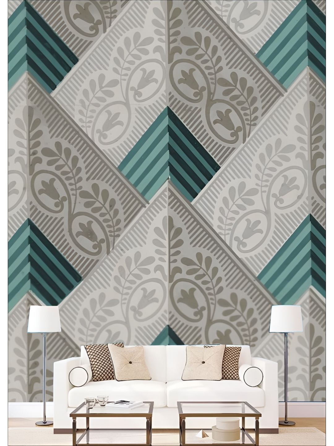 

Aura Brown & Green Printed Self-Adhesive 3D Wall Sticker