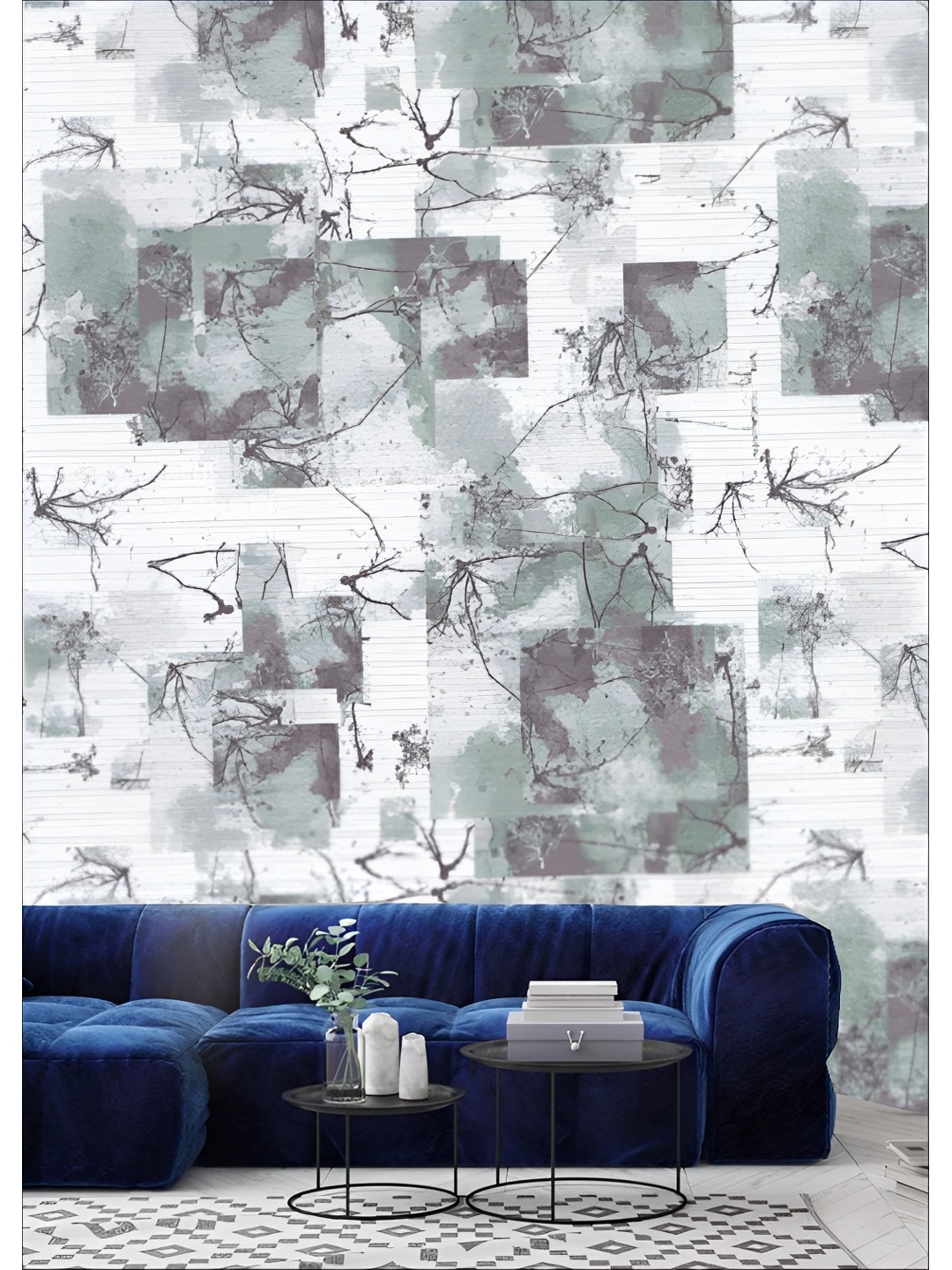 

Aura White & Grey Printed Self-Adhesive Wall Sicker