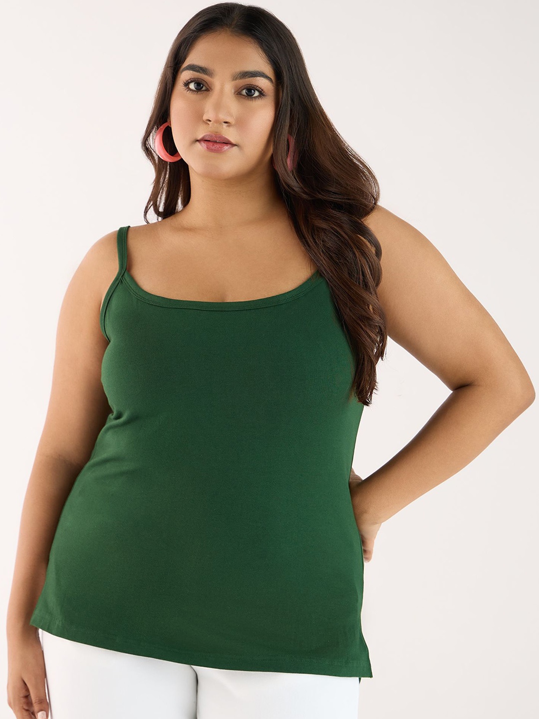 

Big Hello - The Plus Life Non Padded Camisoles, Green