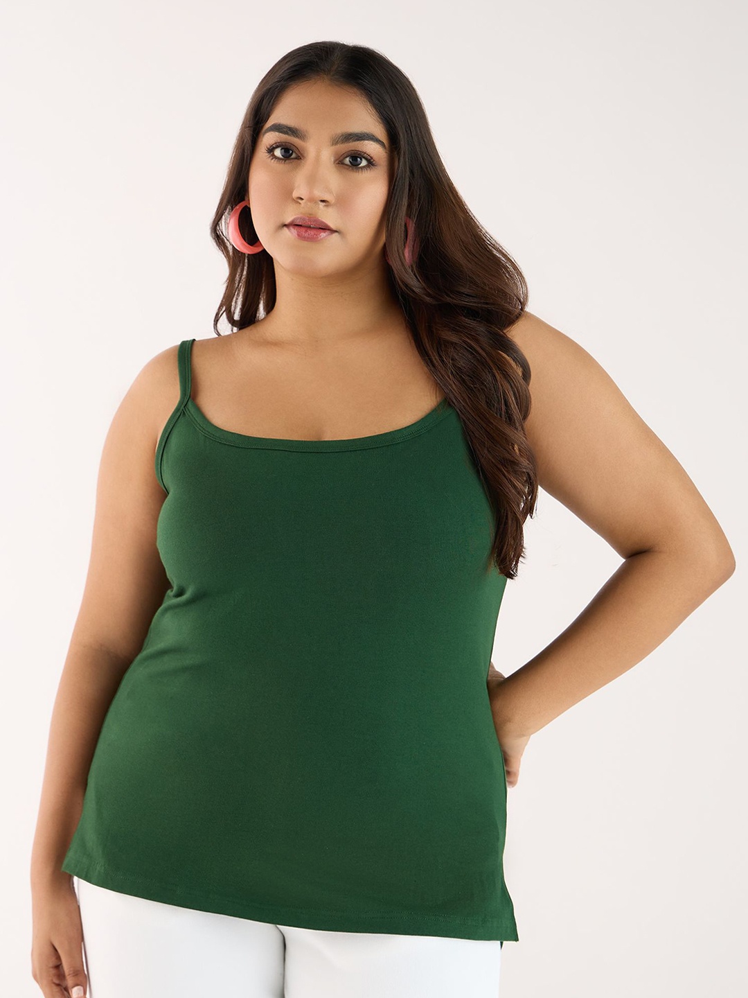 

Big Hello - The Plus Life Non Padded Camisoles, Green