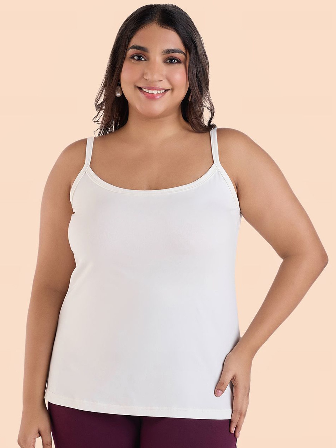 

Big Hello - The Plus Life Non-Padded Camisole, White