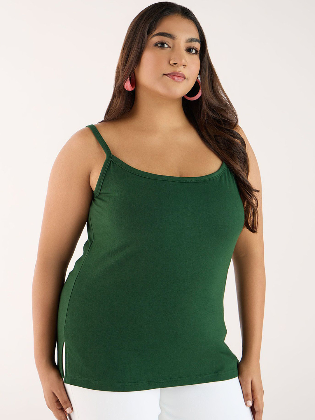 

Big Hello - The Plus Life Non Padded Camisoles, Olive