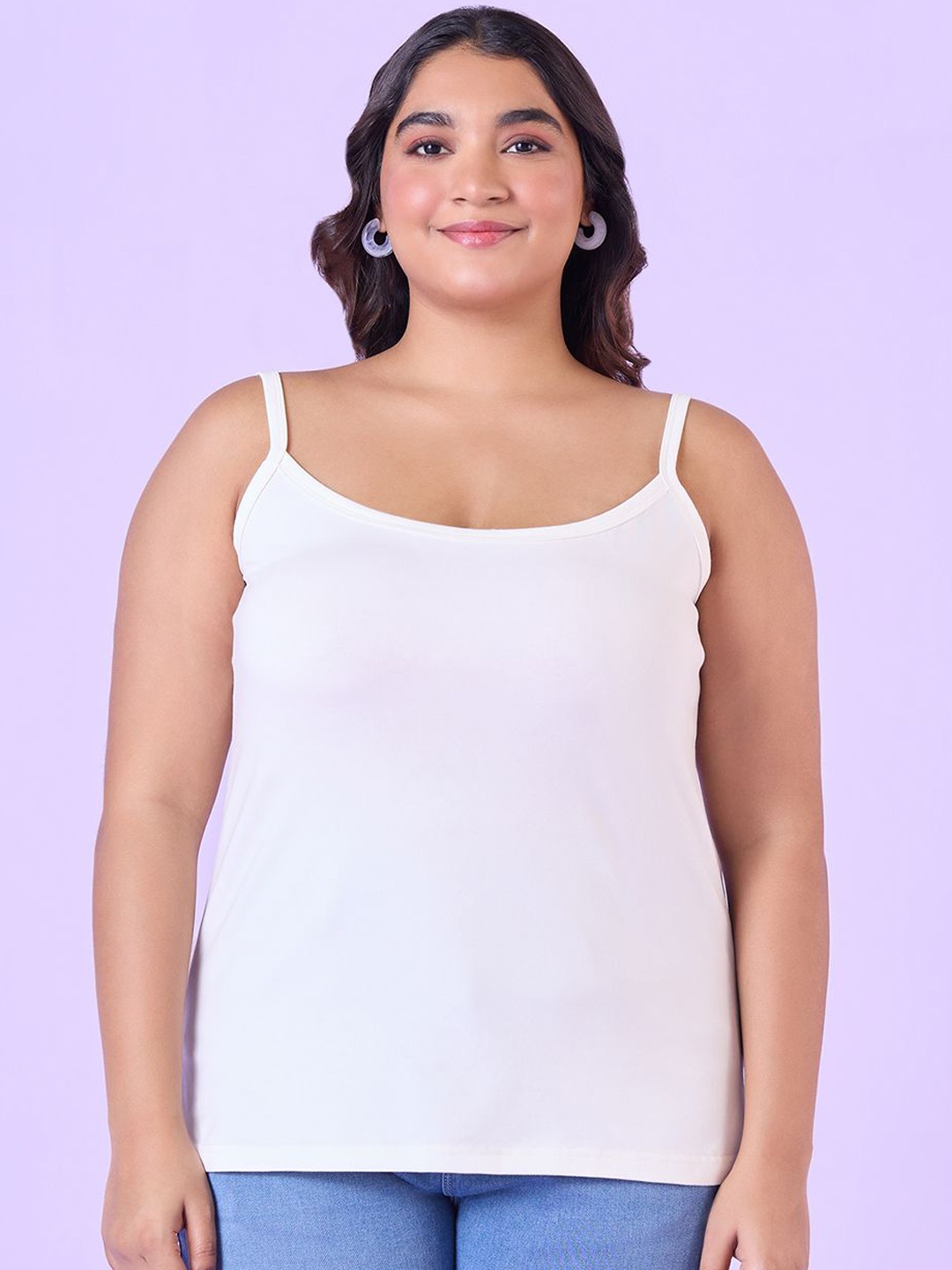 

Big Hello - The Plus Life Non Padded Camisoles, Beige