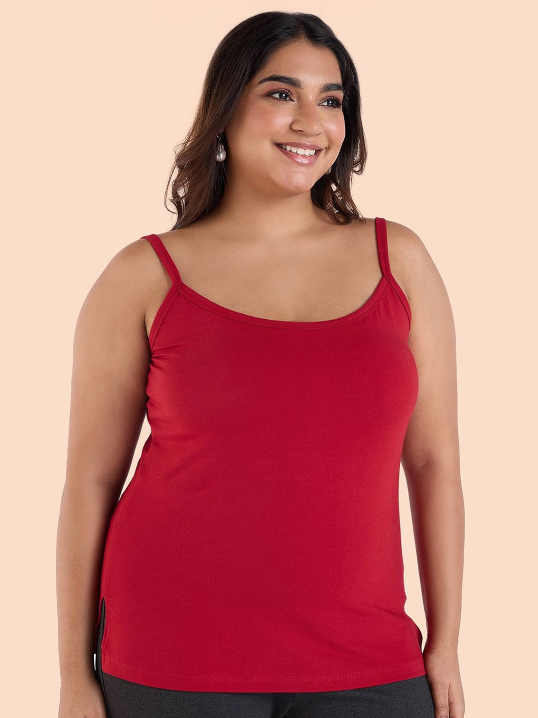 

Big Hello - The Plus Life Non Padded Camisoles, Red
