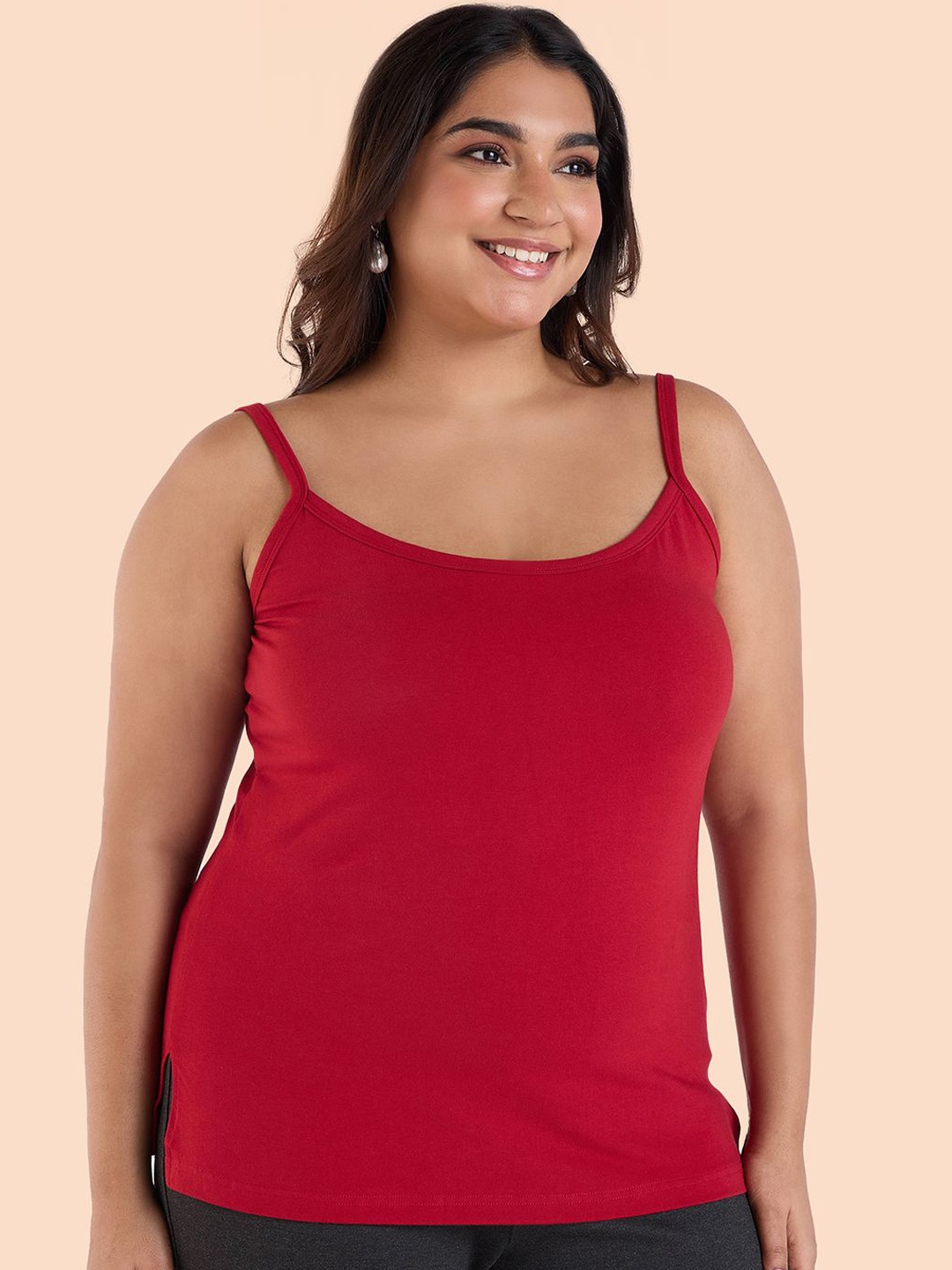 

Big Hello - The Plus Life Non Padded Camisoles, Red