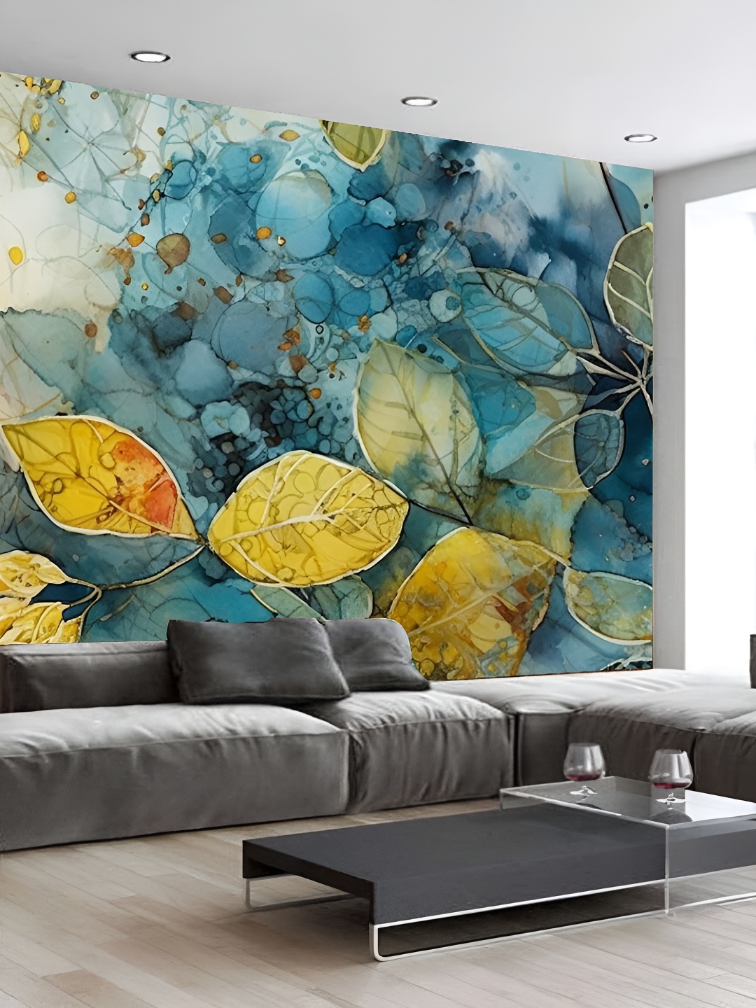 

Aura Off White & Blue Printed Self-Adhesive Wall Sicker