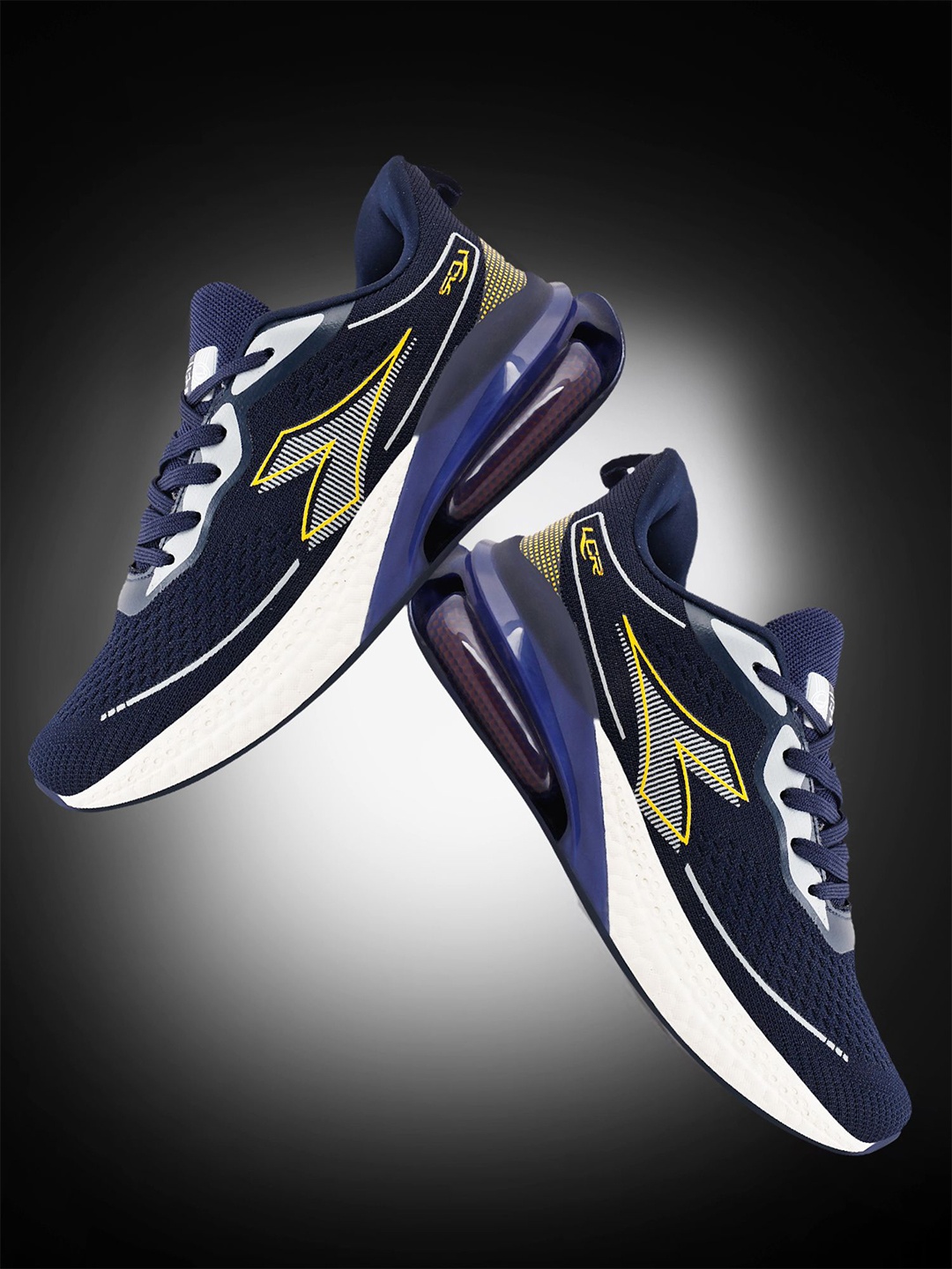 

Lancer Men Textile Walking Shoes, Navy blue