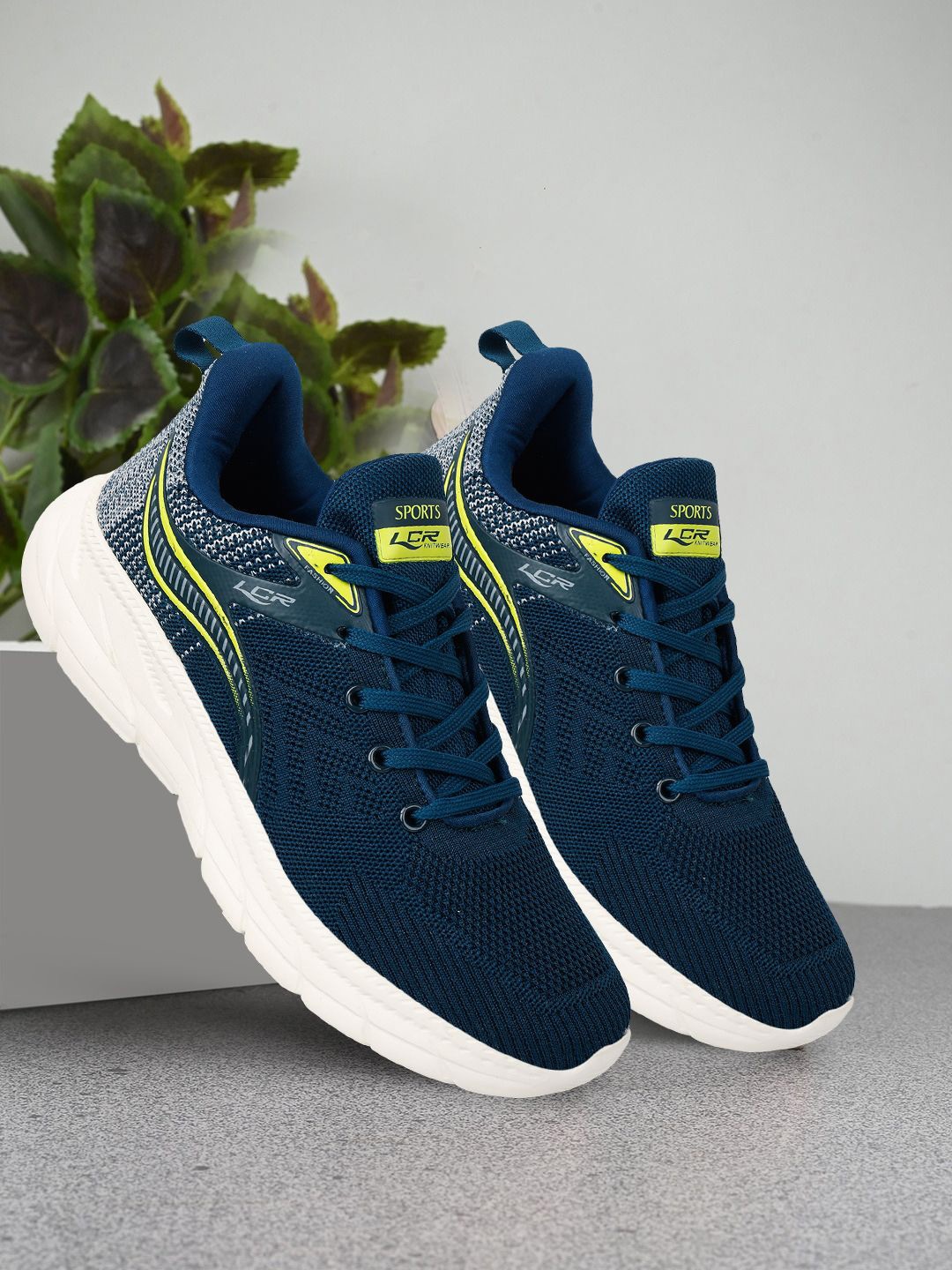 

Lancer Men Textile Running Shoes, Sea green