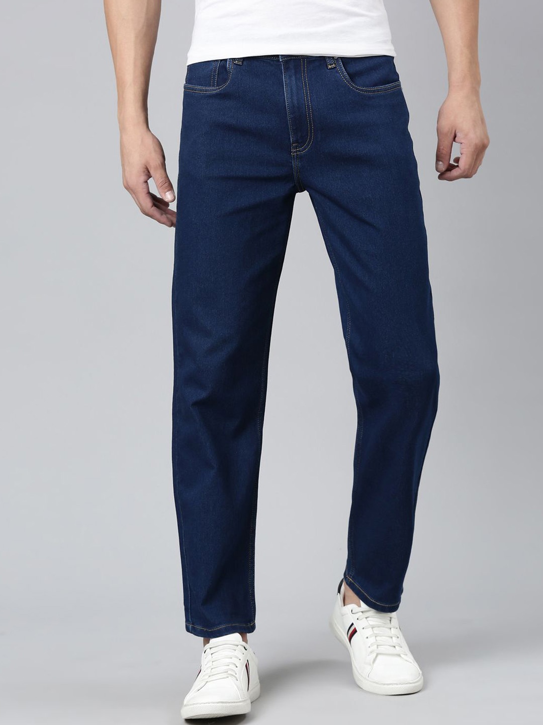 

The Roadster Lifestyle Co Relaxed Fit Stretchable Jeans, Blue